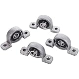 Eowpower 4Pcs 8mm Bore Diameter Ball Mounted Pillow Block Insert Bearing