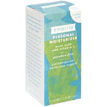 Emerita Personal Moisturizer with Aloe and Vitamin E, 4-Ounce Bottles (Pack of 2)