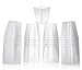Killer's Instinct Outdoors 50 Plastic Party Cups for Dessert 5.4 oz Serve Tiramisu Parfait Dip Sundaes Single Serve Desserts and More Clear Plastic Tumbler Glasses Mini Appetizer Dish or Square Bowl