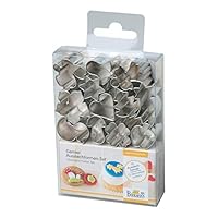 RBV Birkmann Decoration Cutter Set Celebration - Small 12 Pcs 1.5-3.1 cm, Silver