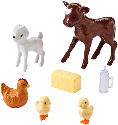 2 Barbie+FRM18+Doll+and+Tractor