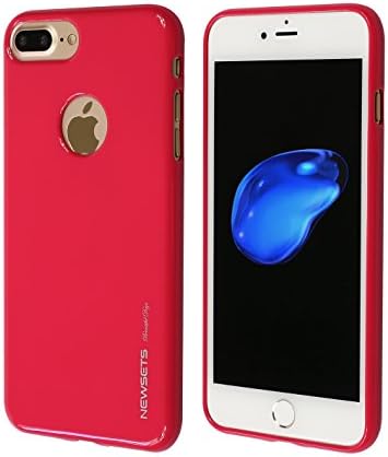 iPhone 7 Case, Pearl Jelly Slight Glitter Perfect Fit [NEWSETS] Flexible Premium Bumper Rose Cover Cases for Apple iPhone 7 Plus 5.5 inch