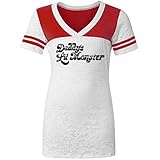 Harley Quinn Costume Tee: Junior Fit Burnout T-Shirt