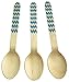 Perfect Stix Chevron Spoon 158 36-Blue Printed Wooden Spoons with Blue Chevron Pattern, 6" (Pack of 36)