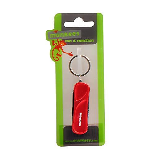 AceCamp Munkees 6-Function Manicure Keychain Multi-Tool, Nail File, Fingernail Clippers, Scissors, Knife, Tweezers, Cuticle Pusher, Trimmer, Remover, Mini Portable Pocket Key Ring Gift - Thumbnail 3