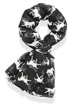 Gorgeous Designer Style Horse Print Scarf, Shawl, Sarong (Black)