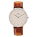 Daniel Wellington Classic Durham Silver Watch, 40mm, Leather, for Men and Women
