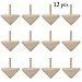 B bangcool Wooden Spinning Top Toys Wood Spin Up Toy for Party Favors(12Pcs)