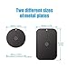 WixGear Metal Plates (8 Pack) with Adhesive for Magnetic Cradle-Less Mount - 4 Rectangle and 4 Round (Compatible with Magnetic Mounts) (Black)