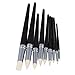 BQLZR Clay Color Shapers Black Wood Shank Pottery Painting Tools Pack of 9