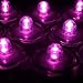 Sokaton Submersible Tea Light Battery Operated Waterproof LED Tealights Underwater Vase Light for Christmas Xmas Holloween Party Wedding Decoration (Pink-12)