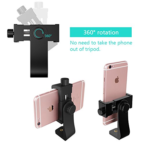 image for Puroma Universal Phone Holder for Tripod Cell Phone Tripod Mount Adapt