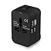 Coskip Travel Adapter, Worldwide Universal Travel Plug Power AC Adapter Converter Dual USB Ports