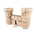MindWare KEVA Structures 400 Plank Wooden Building Blocks Set - Includes 400 Pine KEVA Planks, Canvas Storage Bag and Full-Color Idea Book