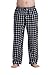 CYZ Men's 100% Cotton Super Soft Flannel Plaid Pajama Pants-Green White Check-XL