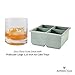 Pratico Kitchen Ambrosia Collection Zeus Whiskey Glasses, 10 oz Large Old Fashioned Glasses fits Ice Cubes 2.25 inch, 2 Pack