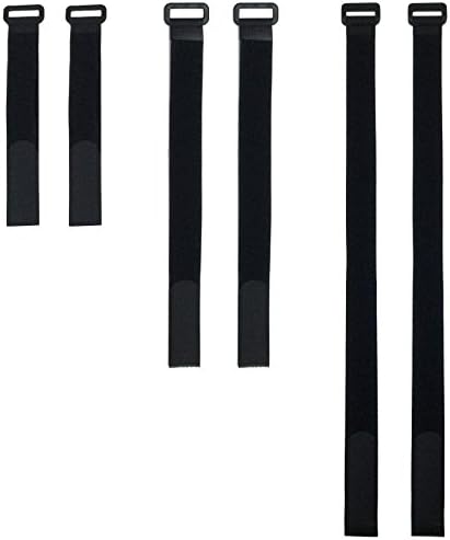 JLD textile Reusable Cinch Straps and Cable Ties Set, Adjustable Hook and Loop Straps for Securing Items at Home, Work and More, Assorted Sizes 30 Pack