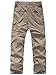 Jessie Kidden Mens Hiking Pants Convertible Quick Dry Lightweight Zip Off Outdoor Fishing Travel Safari Pants (225 Khaki 36)