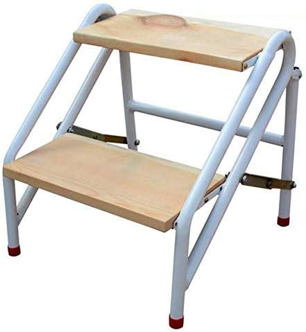 CCAN Huhn Escalera de Mano portátil con 2 peldaños Plegables, Taburete