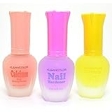 3 Kleancolor Nail Polish Calcium Hardener Cuticle Oil Treatment Lacquer + Free Earring