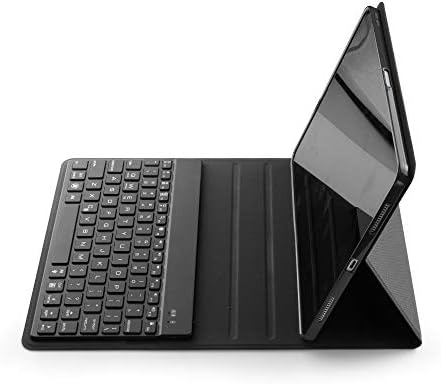 iPad Pro 11 Keyboard Case, taStone Bluetooth Keyboard Cover 7 Color Backlit Case Luxury Pu Leather Folio Stand Case Detchable Flip Stand Tablet Protector Case Anti-Scratch for 2018 iPad Pro 11,Black