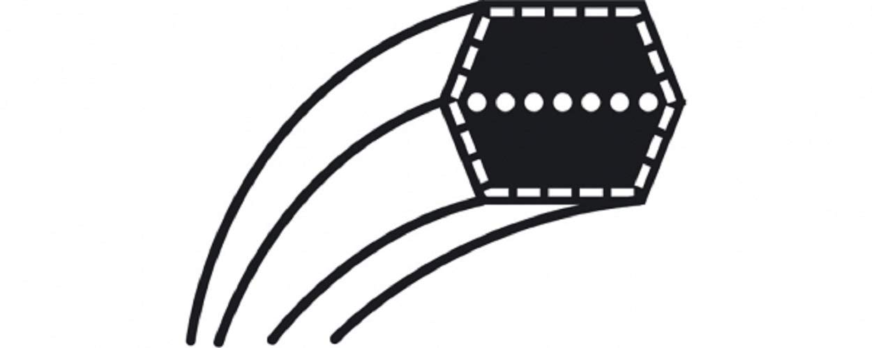 Oregon Double V-Belt CG TC92, Messerant.