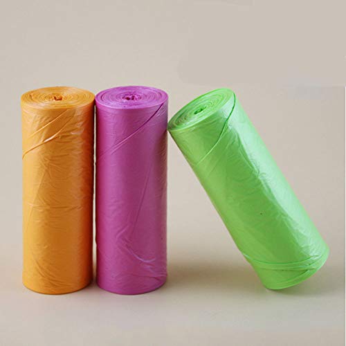 Small Trash Bags, Compost Bags Trash Can Liner Trash Bags for Home Office Restaurant Hotel Kitchen Cleaning Supplies, 5 Rolls Fit For Small Garbage Can (Black)
