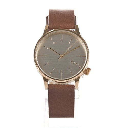 KOMONO Unisex KOM-W2254 Winston Regal Series Analog Display Japanese Quartz Brown Watch