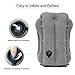 Ralthy Inflatable Travel Pillow, Portable Airplane Pillow Multifunctional Neck and Head Support Lap Pillow for Airplanes Trains Buses and Office Napping (Gray)