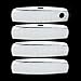 A-PADS Compatible with(Just overlay Stick on, NOT for SNAP IN Replacement)4 Chrome Door Handle Covers for 2011-12 13 14 15 16 2017 Dodge CHARGER - WITH Smart Keyhole