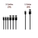 Zakix 4 Pack, Premium Micro USB Cable Pack - 3 x 3FT & 1 x 6FT Cables - High Speed USB 2.0 Type A to Micro B - Sync and Charge Samsung Galaxy, HTC, Motorola & LG Smartphones, Android Tablets & Phones