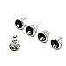 IDS Pack of 20 Antique Silver Tone Jingle Bell Charms Pendants for Jewelry Making