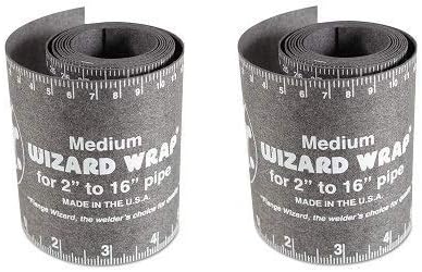 Flange Wizard 496-WW-17 WW-17 Wizard Wraps, 3 7/8" x 60", Heat Resistant, Medium (2-(Pack))