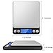 Erayco Digital Kitchen Scale, 0.01oz/0.1g 3000g Digital Pro Pocket Scale with Back-Lit LCD Display Stainless Steel Black