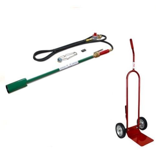 Weed Dragon VT2-23CSVC Propane Torch with Squeeze Valve and Dolly (Bundle, 2 Items)