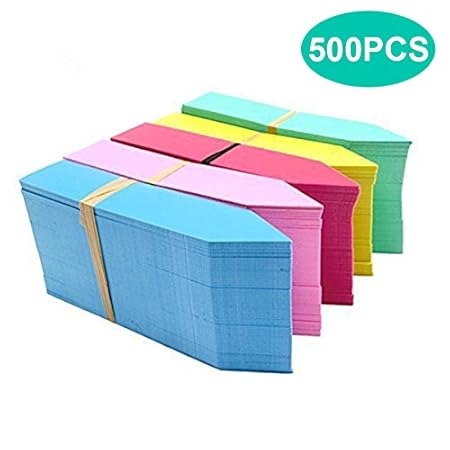 KINGLAKE 500 STK Plastik Pflanzenstecker Wetterfest 10 x 2 cm, Kunststoff Pflanzenschilder Garten Stecketiketten Etiketten fü