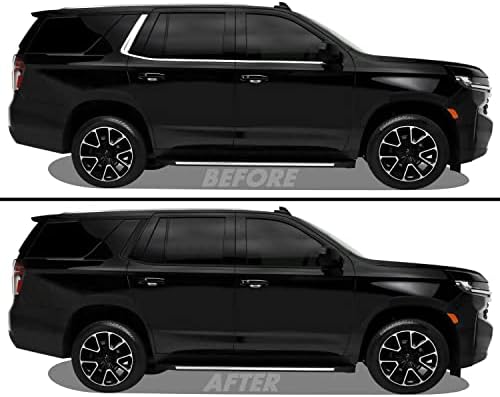 Black Vinyl Chrome Delete Overlay Kit For 2015-2022 Chevy