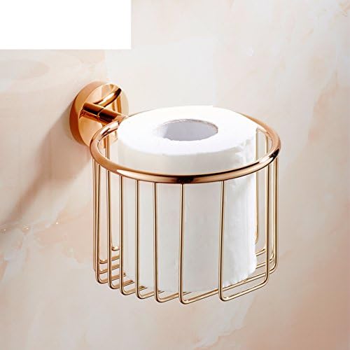 European-wide copper toilet paper box/Gold color paper towel holder/Rose Gold Tissue basket/Toilet paper holder/Bathroom Shelves-B