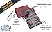 WE Games Backgammon Set, Board Games for Adults - Travel Games - Magnetic with Burgundy Leatherette Backgammon Board and Carrying Strap - Travel Backgammon Sets for Adults