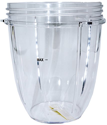 Blendin 18oz Short Cup and Flip Top To-Go Lid, Fits Nutribullet 600W and 900W Blenders