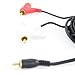 Topzone 6 feet Shielded Stereo Cable, RCA Plug to 2 RCA Piggyback