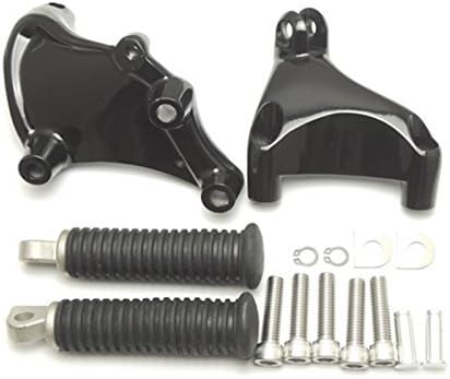 MAGGIE MOTO Rear Passenger Foot Pegs Footpegs Mount Brackets Kit For 2014 2015 2016 Harley Sportster Iron XL 883 1200 Forty Eight Seventy Two by MAGGIE MOTO