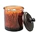 mDesign Tint Bathroom Vanity Canister Jar for Cotton Balls, Swabs, Cosmetic Pads - Brown