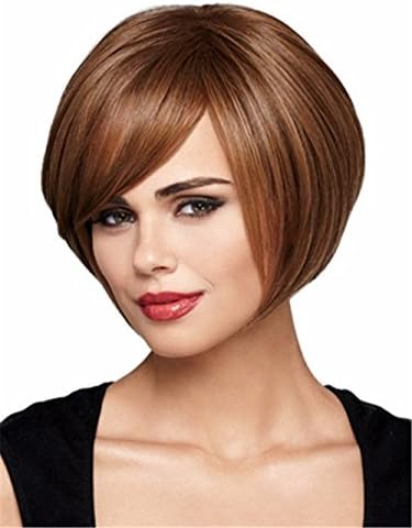 Finders BOBO Pixie Cut Wigs 8 Inch Women Wig Short Straight Natural Synthetic Wig Heat Resistant Bob Wig Brown Blonde