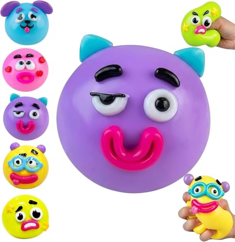 SLEEPHEAD®NEW Smushers Squishy-Curiosities Smushers Dog Face Swap Squishy,Soft Slow Rising Stress Relief for Stress & Anxiety Relief, Cute Dog Face Sensory Fidget for for Adults Anxiety Relief(Purple)