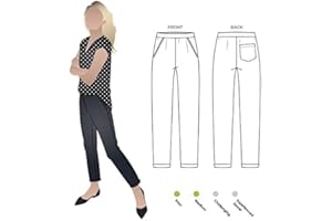 Style Arc Sewing Pattern - Parker Ponte Pant (Sizes 04-16)