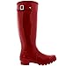 POLAR Womens Original Tall Gloss Winter Waterproof Wellies Rain Wellington Boots - Dark Red - US 8