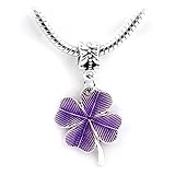 Pugster Silver Plated Letter Initial A-z Dangle Alphabet Crystal Bead Fits Pandora Charms Bracelet