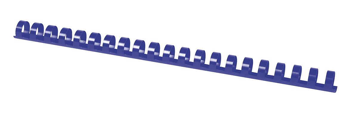 Binding Combs Office Products A4 14mm (115 Sheets) 100 Pcs Blue/Presentation/Type-21 Rings/Kind-Spiral/Material-Plastic/Colour-Blue/Format-A4 / Size-14mm