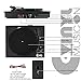 VMO Bluetooth Vinyl Record Player with Powerful External Speakers, Nostalgic Turntable for 33,45 RPM Record with Adjustable Counter Weight,Wireless Connectionthumb 2